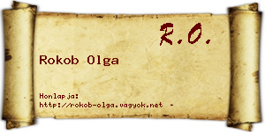 Rokob Olga névjegykártya